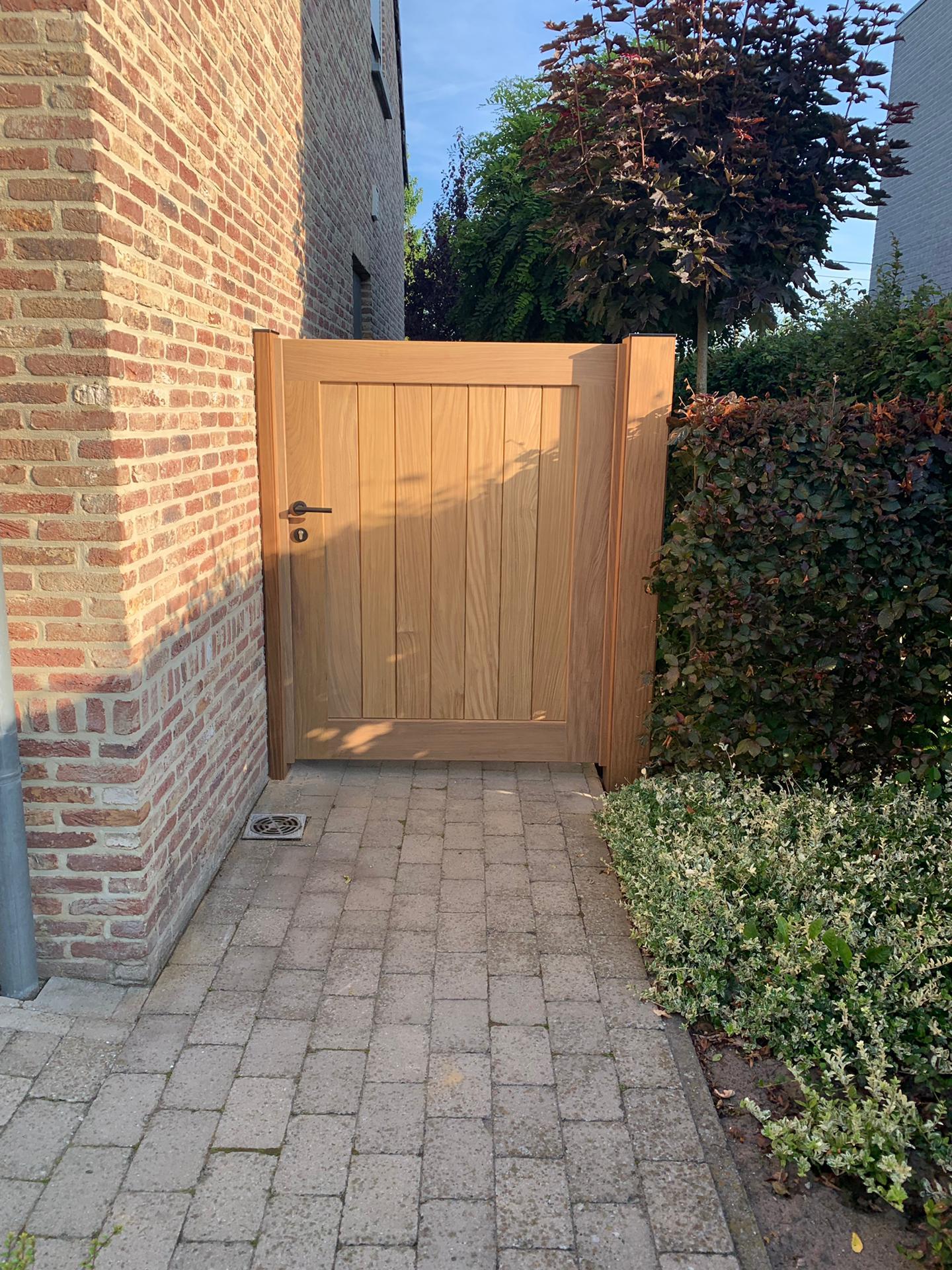 Houten poort in Gierle › Projecten › Meeus Houtconstructies