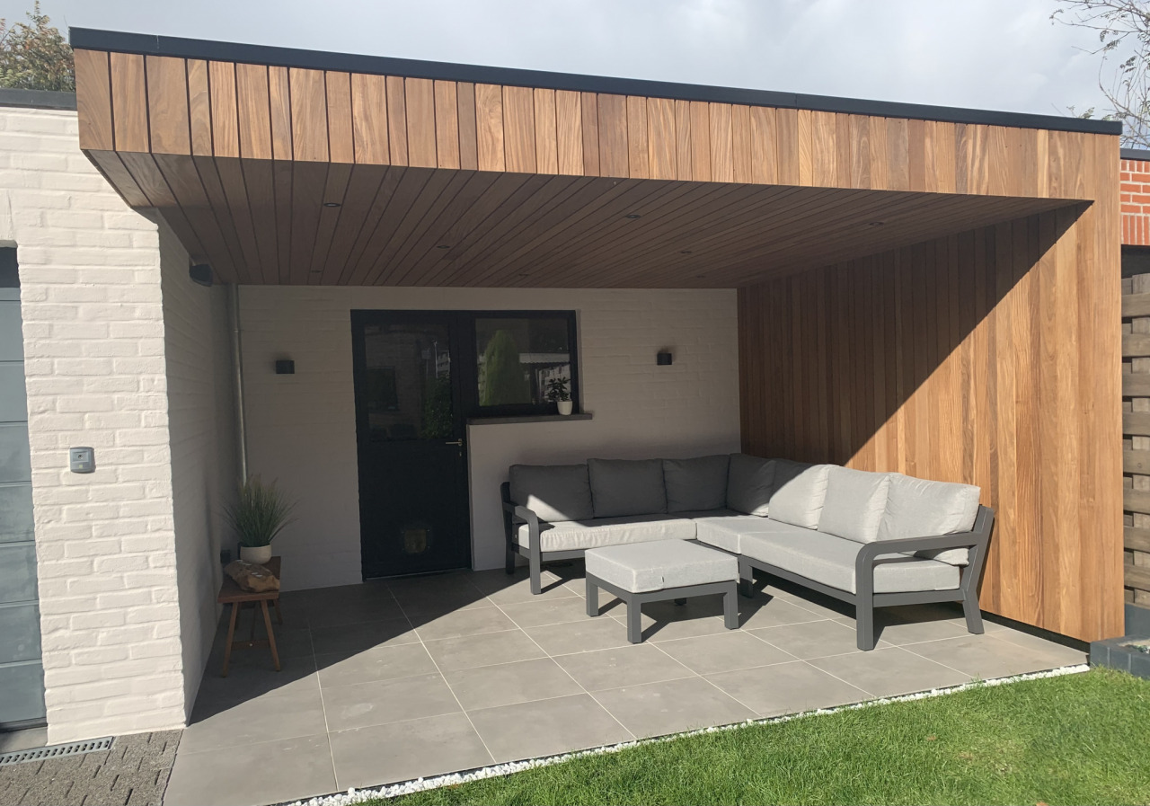 Houten Terrasoverkapping Vosselaar