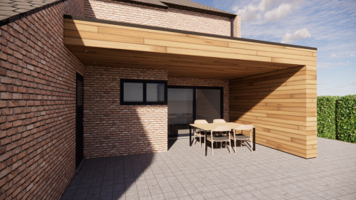 Moderne Terrasoverkapping Verkleind