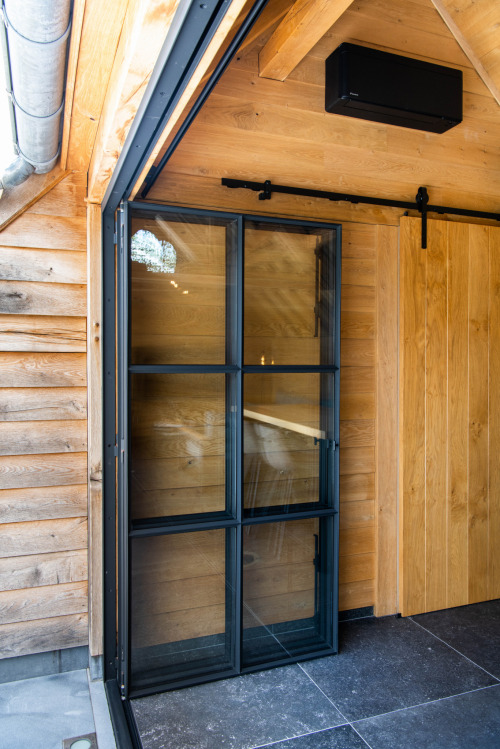 Stalen Vouwdeuren Poolhouse