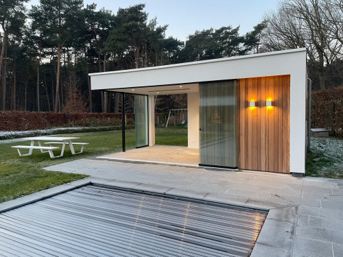 Poolhouse Met Crepi Afwerking Brasschaat 3