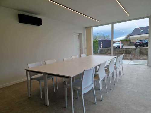 Tuinkantoor Strak Wit Trespa 1 4