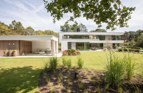 Modern Poolhouse Crepi Hout Keerbergen 1 Min