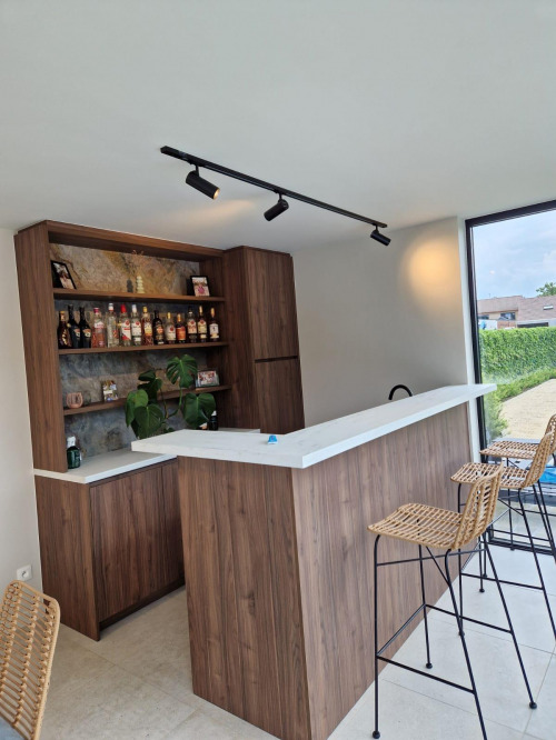 Modern Poolhouse Mol Padouk En Barmeubel 5