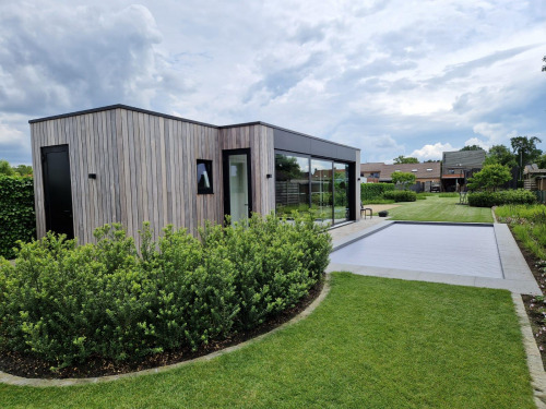 Modern Poolhouse Mol Padouk En Barmeubel 3
