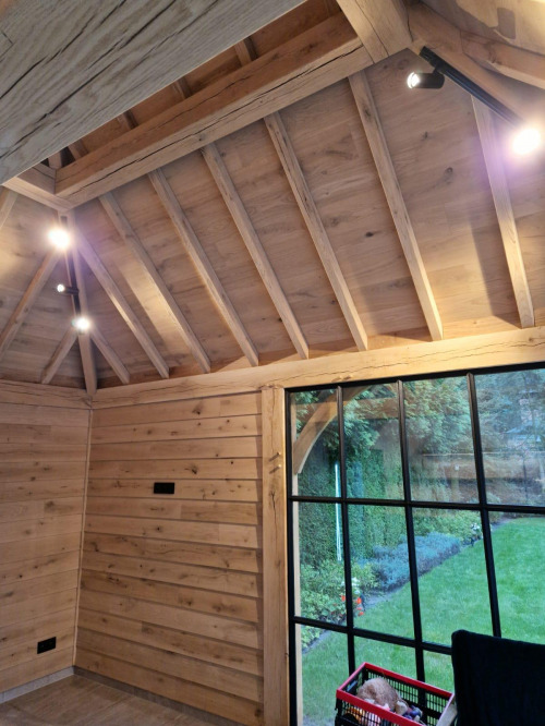 Eiken Poolhouse Met Stalen Ramen Eiken Gebint1