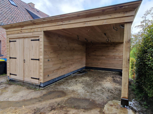 Eiken Carport Landelijk Met Kroonlijst 1