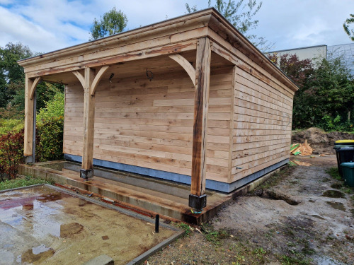 Eiken Carport Landelijk Met Kroonlijst 3