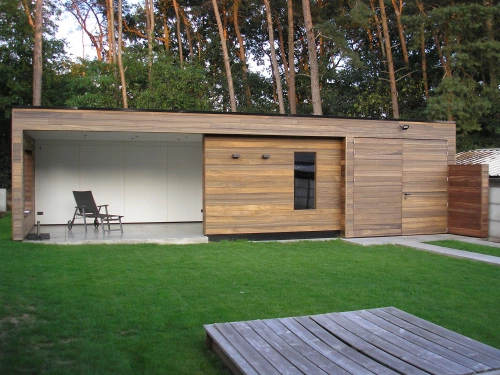 Modern Bijgebouw Met Zitruimte