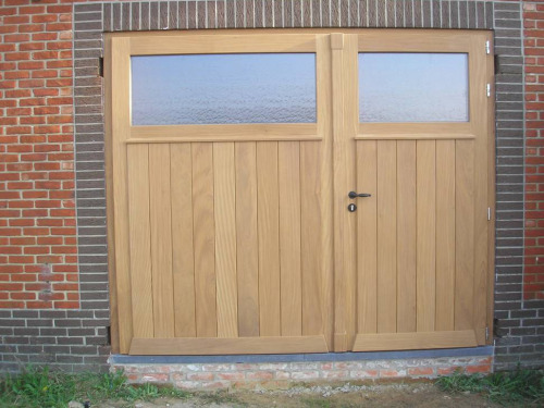 Afrormosia Garage Poort
